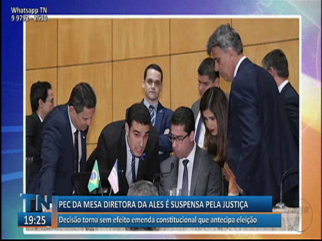 Pec da mesa diretora da Ales é suspensa pela Justiça