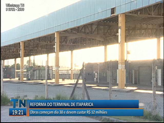 Obras para reforma do Terminal de Itaparica começam dia 30 e devem custar R$ 12 milhões