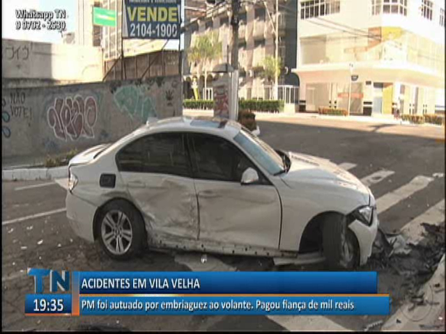 PM é autuado por embriaguez ao volante