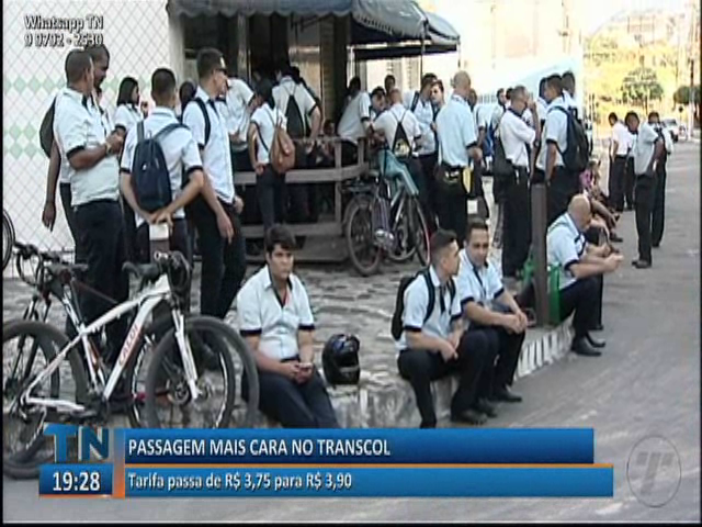 Passagem no Transcol passa de R$ 3,75 para R$ 3,90