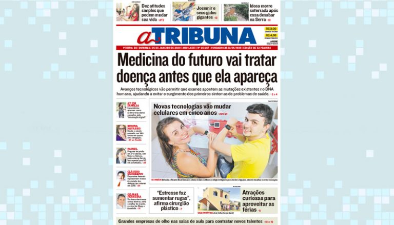 Confira os destaques do Jornal A Tribuna deste domingo