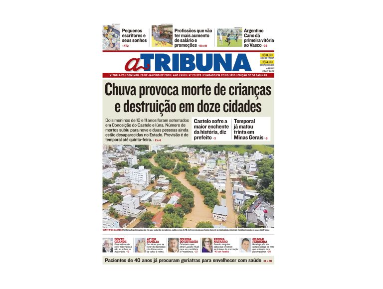 Clique aqui e confira os destaques do jornal A Tribuna deste domingo