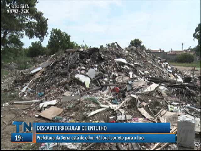 Prefeitura da Serra está de olho! Há local correto para o lixo