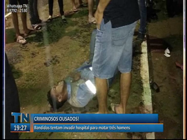 Bandidos tentam invadir hospital para matar três homens