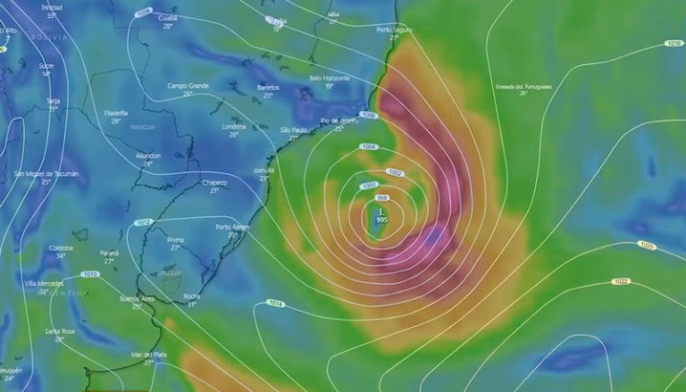 ‘Kurumí’ se forma em alto-mar e pode trazer chuva forte para o Estado