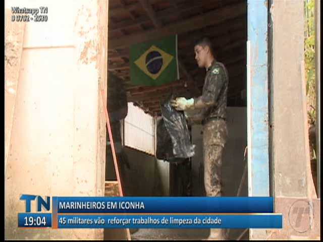 45 militares vão reforçar trabalhos de limpeza na cidade de Iconha