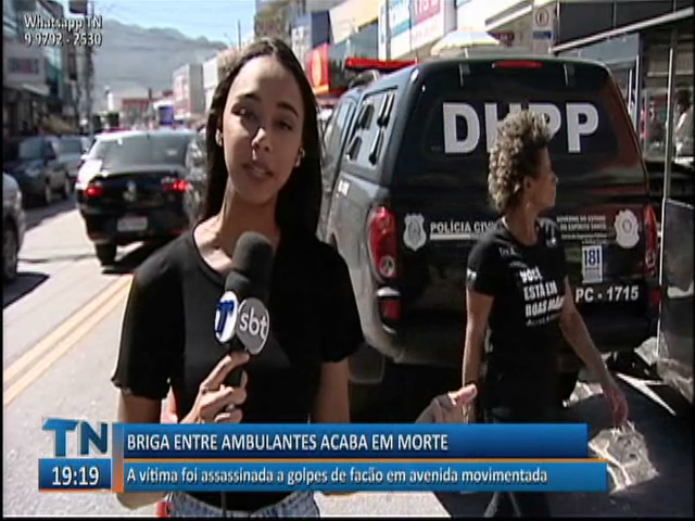 Briga entre ambulantes acaba em morte