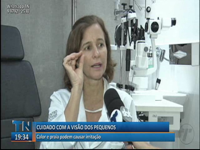 Calor e praia podem causar irritação nos olhos das crianças