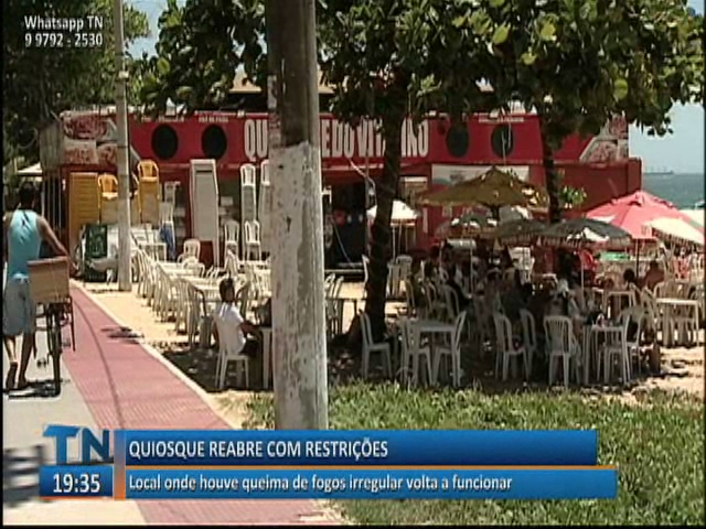 Local onde houve queima de fogos irregular volta a funcionar