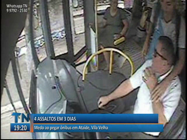 Em quatro dias foram 3 assaltos em coletivos no bairro Ataíde, em Vila Velha