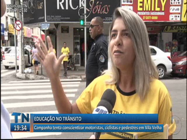 Campanha tenta conscientizar motoristas, ciclistas e pedestres em Vila Velha