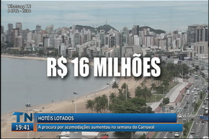 A procura por acomodações aumentou na semana do Carnaval