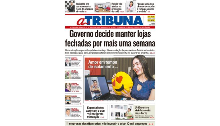 Confira os destaques do Jornal A Tribuna deste domingo