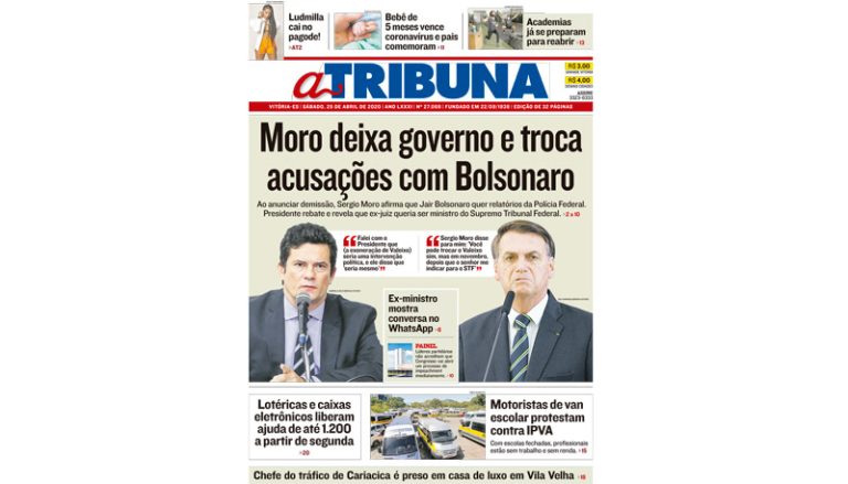 Confira os destaques do Jornal A Tribuna deste sábado