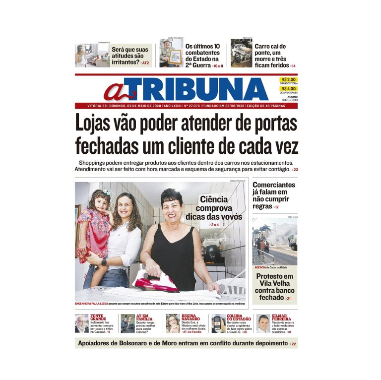 Clique aqui e confira os destaques do jornal A Tribuna deste domingo