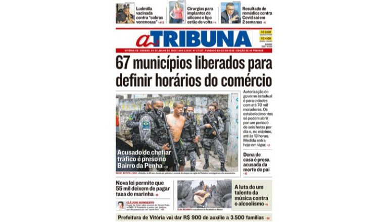 Confira os destaques de A Tribuna deste sábado