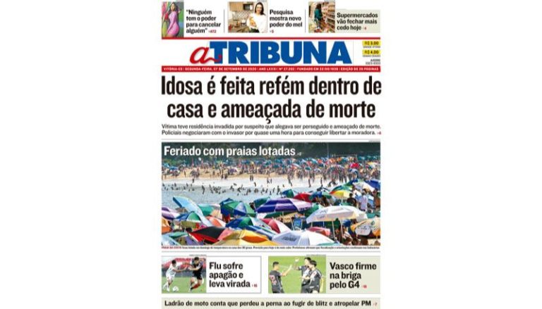 Confira os destaques do Jornal A Tribuna desta segunda