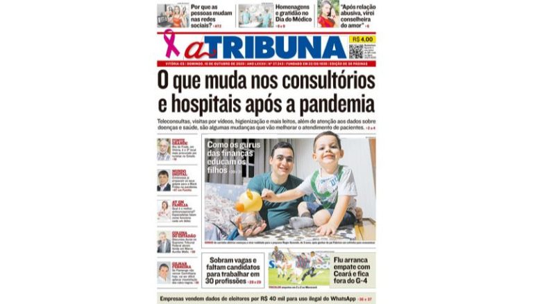 Confira os destaques do Jornal A Tribuna deste domingo