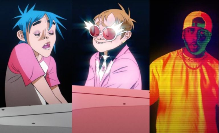 Gorillaz, Elton John e 6LACK se unem na faixa “The Pink Phantom”, que já vem com clipe. Confira aqui
