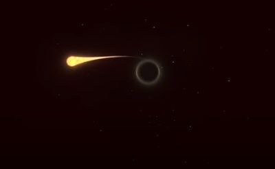 VÍDEO | Imagens mostram estrela sendo engolida por buraco negro
