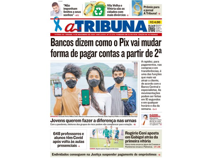 Clique aqui e confira os destaques do jornal A Tribuna deste sábado