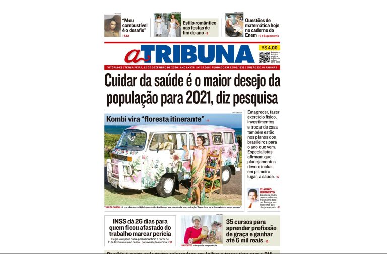 Clique aqui e confira os destaques do jornal A Tribuna desta terça