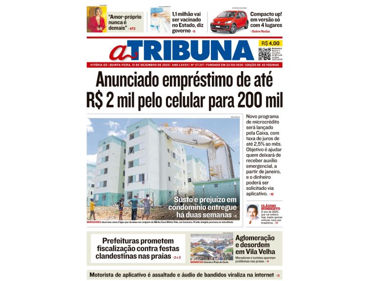 Clique aqui e confira os destaques do jornal A Tribuna desta quinta