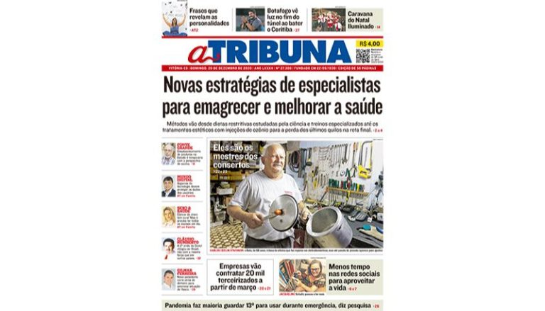 Confira os destaques do Jornal A Tribuna deste domingo