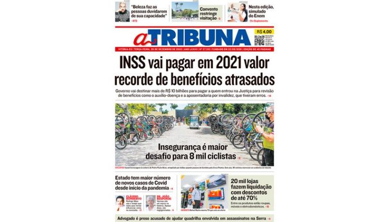Confira os destaques do Jornal A Tribuna desta terça-feira