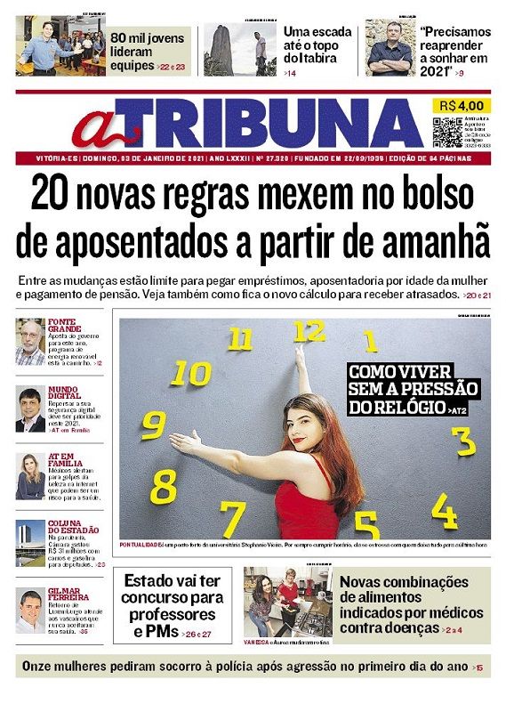 Confira os destaques do Jornal A Tribuna deste domingo