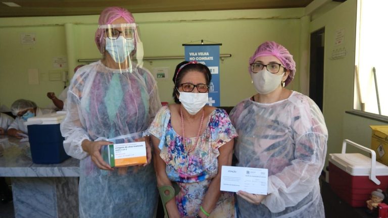 Idosa de 76 anos será a primeira a receber vacina em Vila Velha