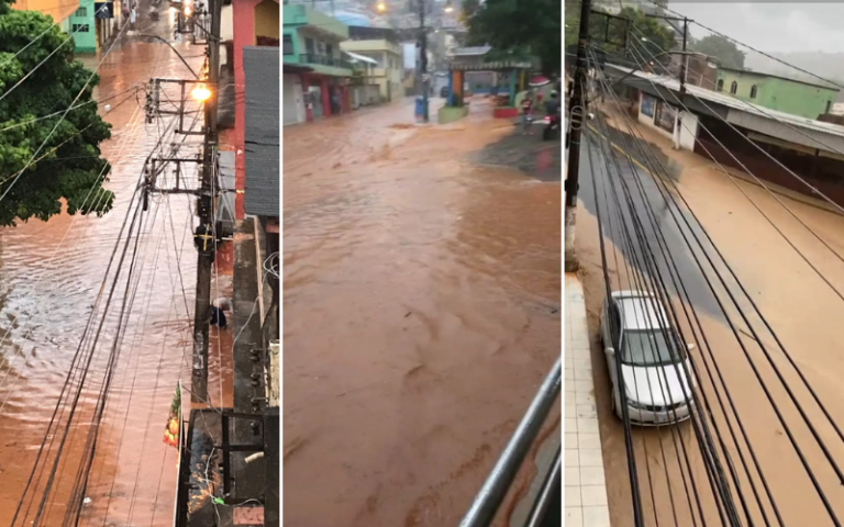 VÍDEOS | Chuva causa alagamentos e estragos em cidades do Estado