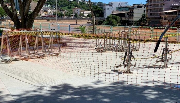 Cachoeiro isola praças, quadras e ginásios para evitar aglomeração