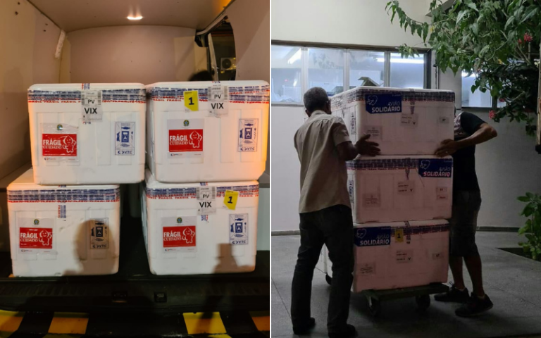 Mais 79.900 doses de vacina contra a Covid-19 chegam ao Estado