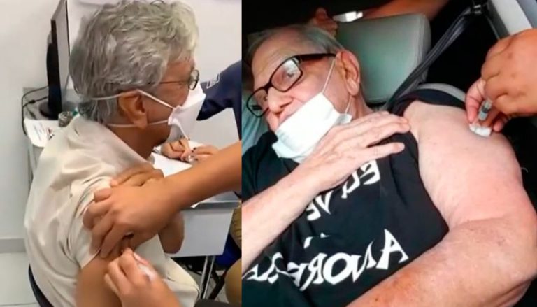 Caetano Veloso, Suzana Vieira e Ary Toledo são vacinados contra Covid-19