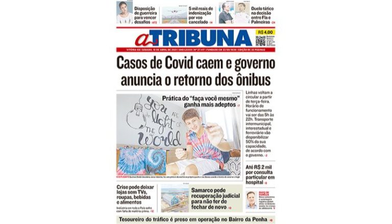 Confira os destaques do Jornal A Tribuna deste sábado