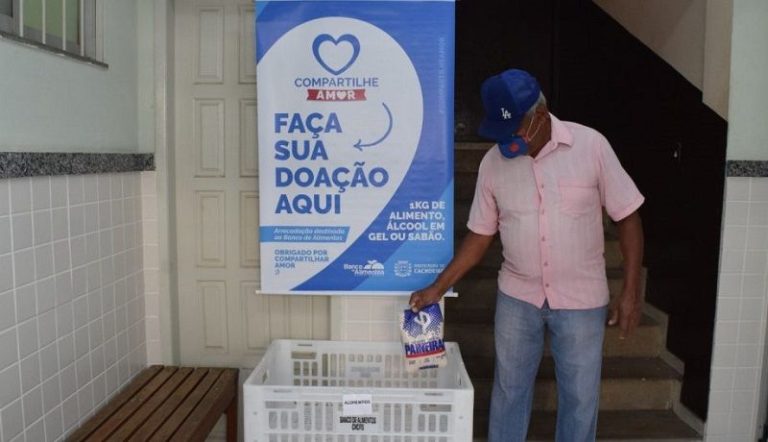 Covid-19: Prefeitura cria campanha para arrecadar alimentos durante vacinação
