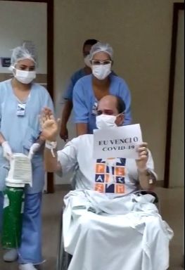 VÍDEO | Internado com Covid-19, guardião do Convento deixa a UTI