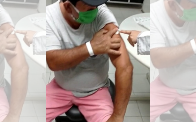 VÍDEO | Vacinadores proíbem acompanhantes na hora da vacinação contra Covid em Cariacica