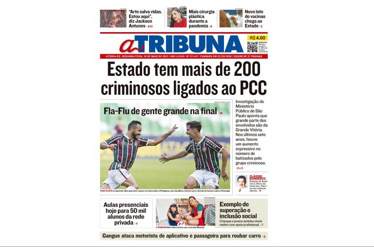 Clique aqui e confira os destaques do jornal A Tribuna desta segunda