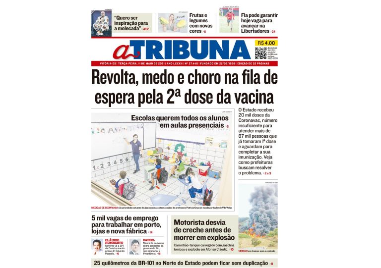 Clique aqui e confira os destaques do jornal A Tribuna desta terça