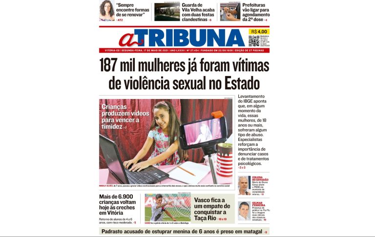 Clique aqui e confira os destaques do jornal A Tribuna desta segunda