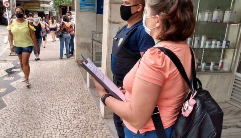 280 pessoas abordadas por não usar máscaras em Cachoeiro