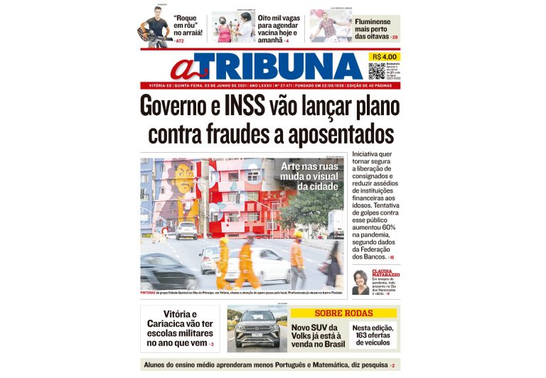 Clique aqui e confira os destaques do jornal A Tribuna desta quinta
