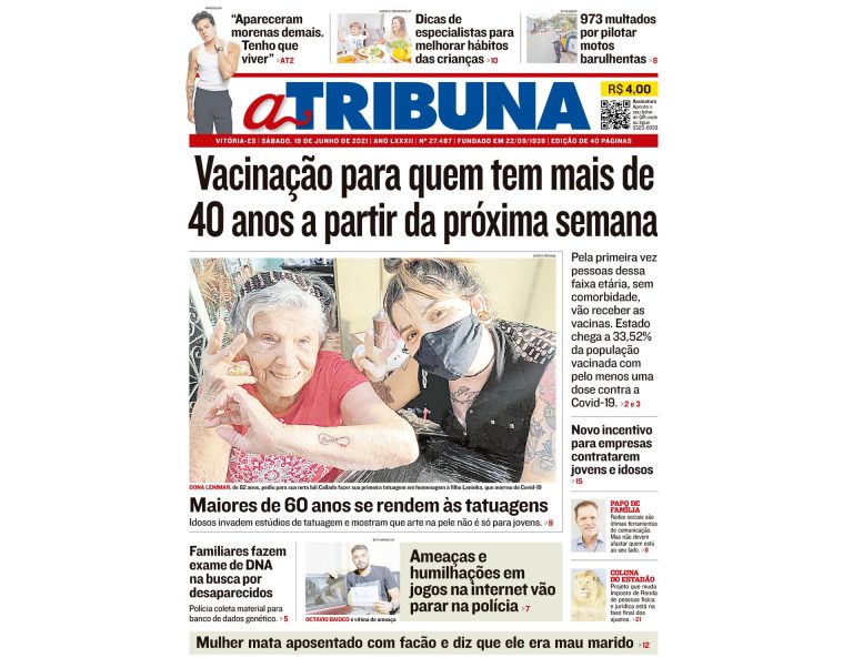 Clique aqui e confira os destaques do jornal A Tribuna deste sábado