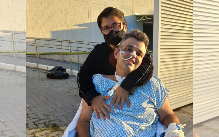 Após 3 meses internado, mecânico vence a Covid e ganha carreata