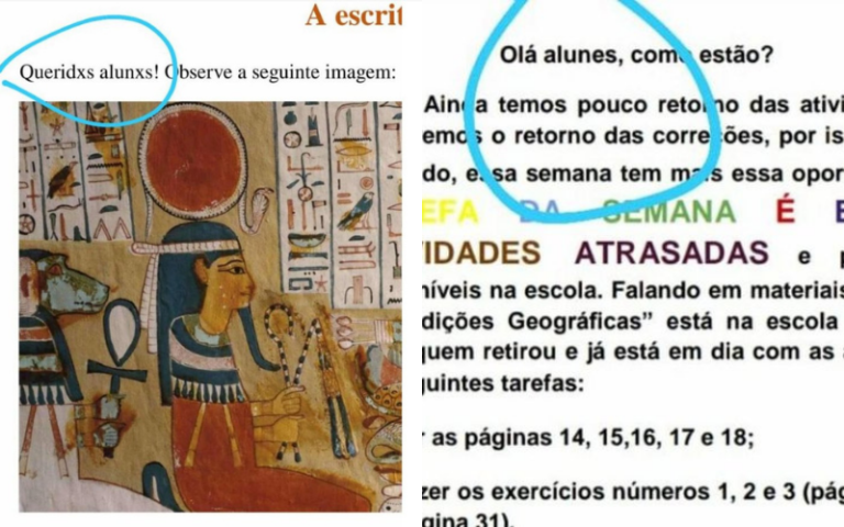 Escola chama estudantes de “alunxs” e vira alvo de reclamação