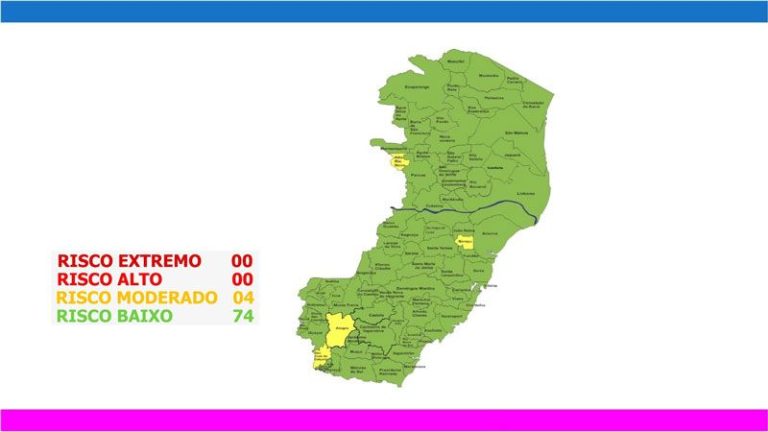 Espírito Santo já tem 74 cidades em risco baixo para covid