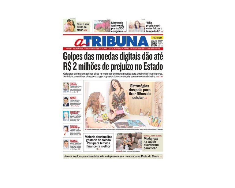 Confira os destaques do jornal A Tribuna deste domingo