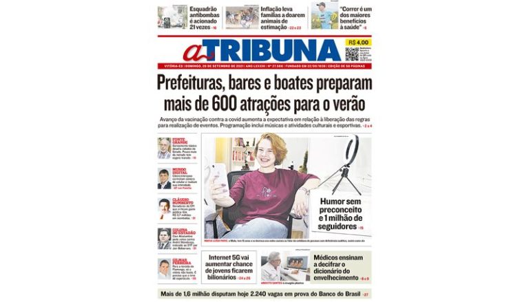 Confira os destaques de A Tribuna deste domingo